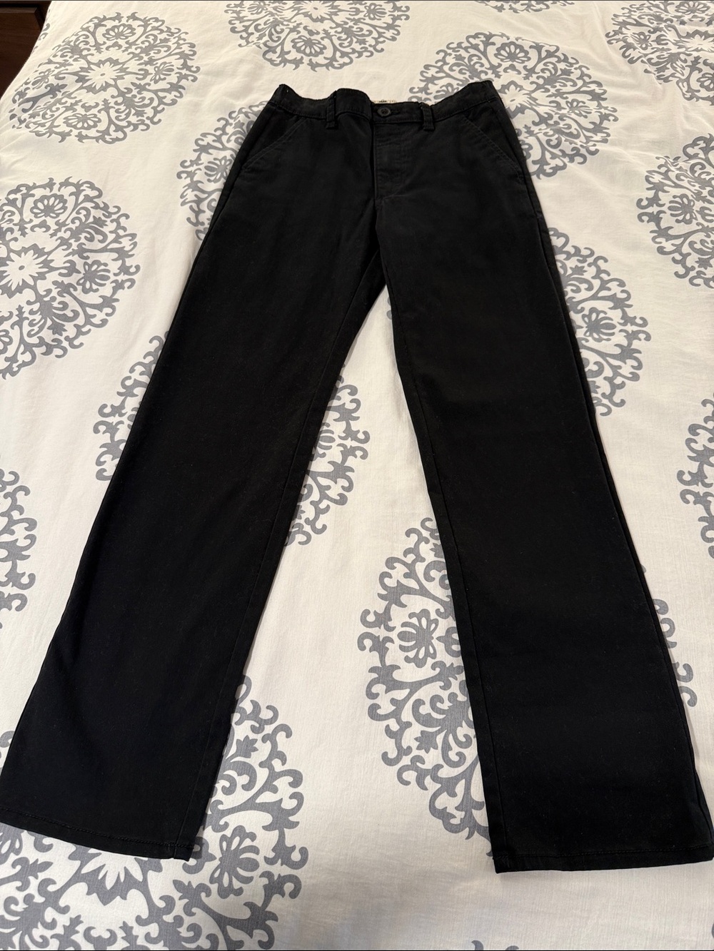GAP Kids Black Straight-Leg Chino Pants